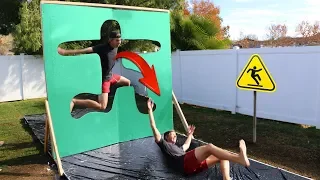 Jumping through Slippery Impossible Shapes!!