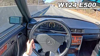 1994 Mercedes-Benz E 500 - The V8 Super Sedan Built By Porsche (POV Binaural Audio)
