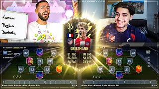 FIFA 22: GRIEZMANN INFORM Squad Builder Battle 🔥🔥 HamedLoco vs Wakez !!