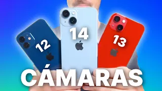 LA BATALLA DE LAS CÁMARAS!!! iPhone 12 vs iPhone 13 vs iPhone 14