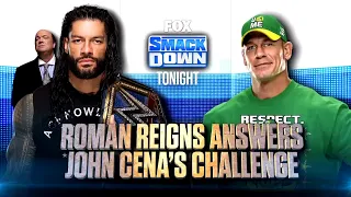 FULL SEGMENT - Roman Reigns answers John Cena's Challenge: SmackDown, July 23, 2021 (720p60 HD)