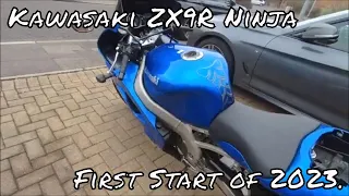 Kawasaki ZX9R Ninja first start in 2023
