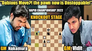 Chess.com Rapid Championship 2022 | Hikaru Nakamura VS Gujrathi Vidit | Knockout stage (Week 12)