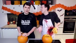 Dan and Phil pumpkin carving out of context audio