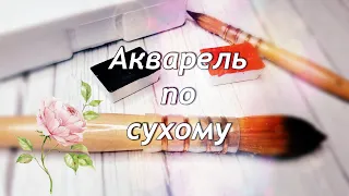 Что такое акварель "по сухому". Рисуем акварельный скетч. Акварель для начинающих🌸