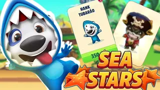 Talking Tom Gold Run SEA STARS event Shark Hank vs Roy Raccoon & Lucky Card Gameplay