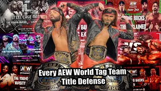 The Young Bucks || Every AEW World Tag Team Title Defense UPDATED