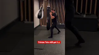 TISTAN TATE ON BOXING BAG🔥#andrewtate #tatespeech #tristantate #tateconfidential #shorts #viral