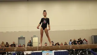 Luma Becattini Beam 2024 Calif Grand Invite Wildfire Gymnast Level 8