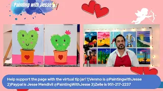 Come paint this super cute Valentine's Cactus!