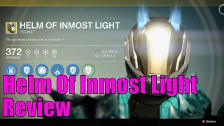 Destiny Exotic Titan Helmet Review - Helm Of Inmost Light