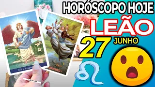 😮𝐀𝐋𝐆𝐎 𝐐𝐔𝐄 𝐍𝐈𝐍𝐆𝐔𝐄́𝐌 𝐄𝐒𝐏𝐄𝐑𝐀𝐕𝐀 𝐀𝐂𝐎𝐍𝐓𝐄𝐂𝐄😰 Horoscopo do dia de hoje LEÃO 27 JUNHO 2023 ♌️tarô Leão 27