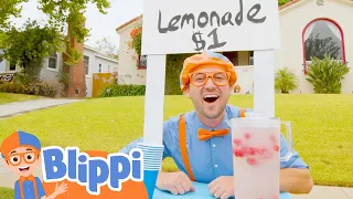Blippi Makes A Lemonade Stand | Educational Videos For Toddlers