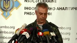 Andriy Lysenko. Ukraine Crisis Media Center, 6th of August 2014