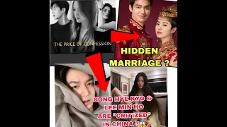 Song Hye Kyo "THE PRICE OF CONFESSION" After She Was Critized In China & Her Hidden Marriage News