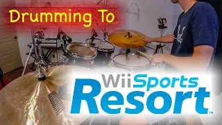 Drumming to the Wii Resort Theme Song