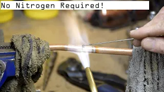 Want to braze copper tubing without nitrogen? Watch this