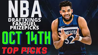 NBA Preseason dfs DraftKings Fanduel Prizepicks Top Picks & best lineups For Thursday 10/14/2021