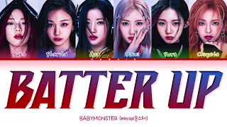 BABYMONSTER (베이비몬스터) - 'BATTER UP' Color Coded Lyrics/가사 (Han/Rom/Eng)