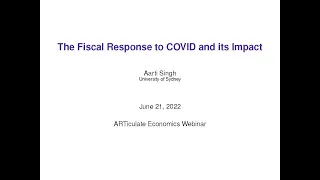 ARTiculate Economics - The fiscal response to COVID and its impact