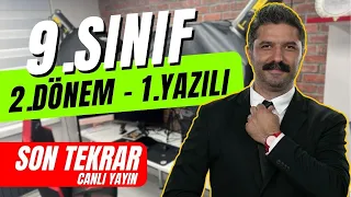 Türkiye Geneli 9.Sınıf 2.Dönem 1.Yazılı / FULL TEKRAR + MEB YAZILI PROVASI