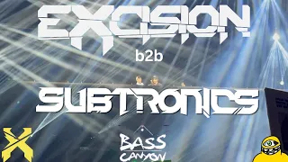 Excision B2B Subtronics LIVE @ Bass Canyon - From the Rail (EXTRA BASS BOOSTED) | Day 3 08/20/2023