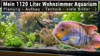 Mein 1120 Liter Wohnzimmer Aquarium - Planung - Aufbau, Technik, CO2, Filterbecken - viele Bilder 🙂🐟