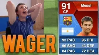 INSANE 91 SPECIAL MESSI WAGER!! - Fifa 13 Ultimate Team LIVE