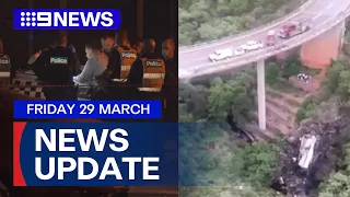 South African bus crash kills 45 people; Melbourne man shot dead on street | 9 News Australia