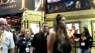 Very short clip of Henry Cavill leaving the Man Of Steel autograph signing @ SDCC 2012