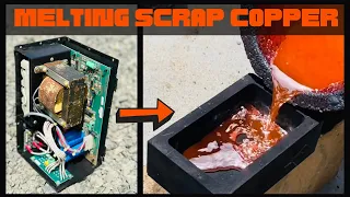 Scrap Copper Melting - Trash To Treasure - ASMR Metal Melting - Fan Mail Opening - BigStackD Casting