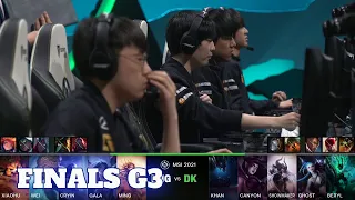 RNG vs DK - Game 3 | Grand Finals LoL MSI 2021 Knockout Stage | Royal Never Give Up vs DAMWON Kia G3