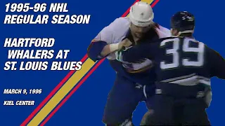 Hartford Whalers at St. Louis Blues | March 9, 1996 (FIRST 2 PERIODS ONLY)