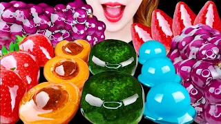 ASMR RAINBOW TANGHULU CANDIED FRUIT 직접만든 무지개 과일 탕후루 먹방 EATING SOUNDS MUKBANG 咀嚼音