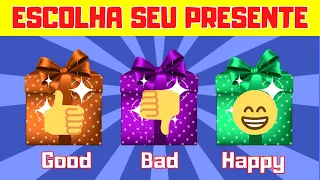 GOOD BAD OR HAPPY? 🎁 Choose Your Gift 🎁 Escolha seu Presente 🎁 Elige un Regalo 🎁 شوف حظك واختار هديه