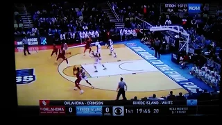 Oklahoma VS. Rhode Island NCAA First Round Tipoff