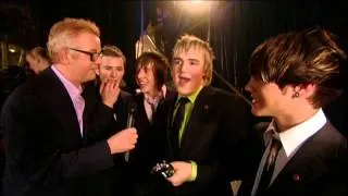 Chris Evans interviews McFly backstage | BRIT Awards 2005