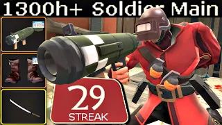 The Ultimate Airstriker🔸1300h+ Soldier Main Experience (TF2 Gameplay)