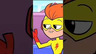 Robin aposta corrida com kid flash/teentitansgo!