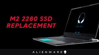 How to replace the M.2 2280 SSD on the Alienware x15 R1 and R2