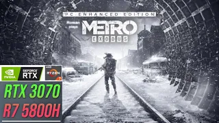 "Metro Exodus : Enhanced Edition" RTX 3070 Laptop Ryzen 7 5800H