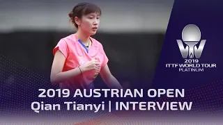 Qian Tianyi interview | 2019 Austrian Open