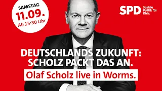 „Scholz packt das an“-Tour – Olaf Scholz live in Worms