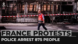 French police arrest 875 people during third night of protests after teen killed
