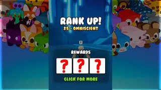 FINALLY! Getting *Rank 25* in Pet simulator 99! [ROBLOX]