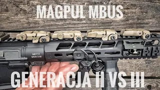 MAGPUL MBUS II i III generacji - porównanie