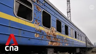 Trains that keep running in war-torn Ukraine a symbol of resilience for many