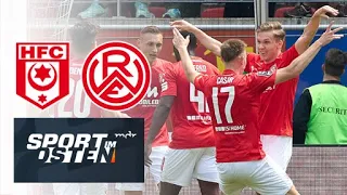 Hallescher FC jubelt gegen Rot-Weiss Essen vor voller Hütte | Sport im Osten | MDR