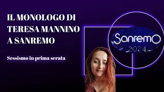 Il monologo di Teresa Mannino a Sanremo