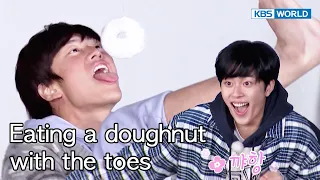 Eating a doughnut with the toes 🍩🦶🏻🍩🦶🏻 [Two Days and One Night 4 : Ep.155-1] | KBS WORLD TV 221225